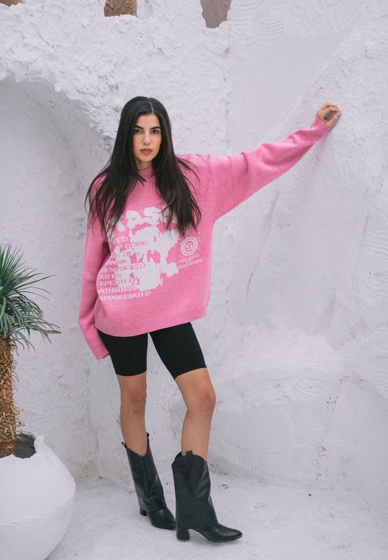 Pink Knit Sweater