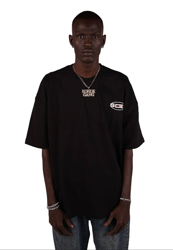 Black money tee