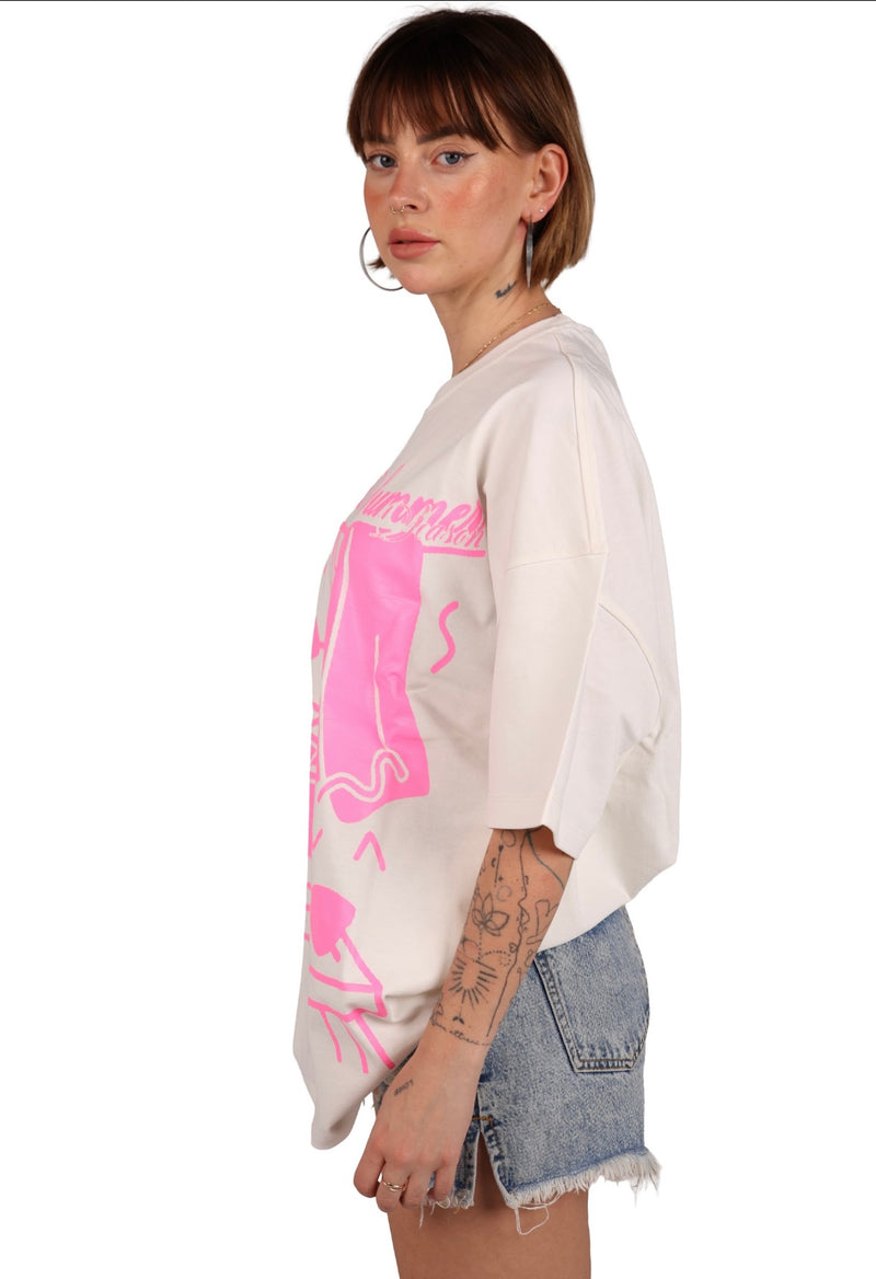 White summer tee