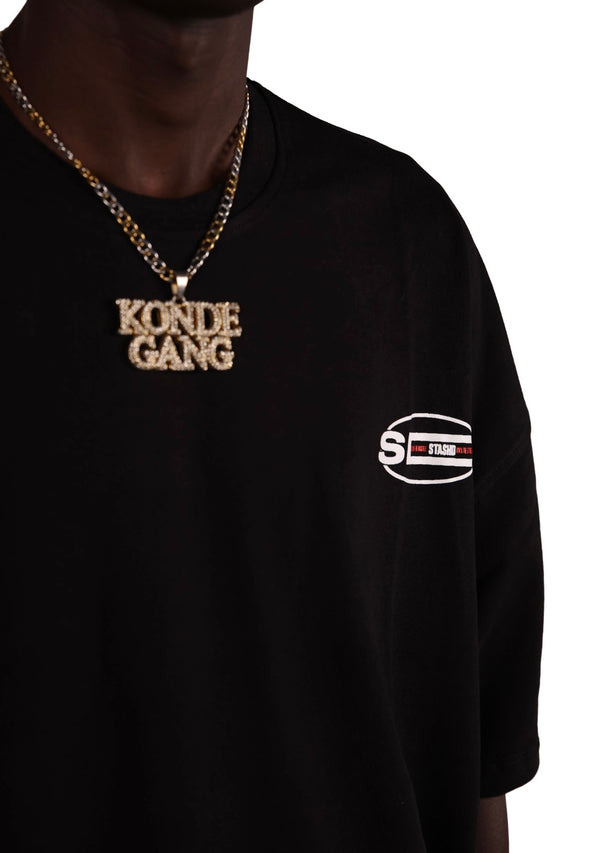 Black money tee
