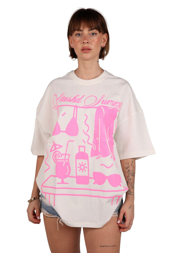 White summer tee