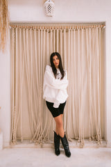 White Puff Crewneck