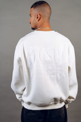 White Puff Crewneck